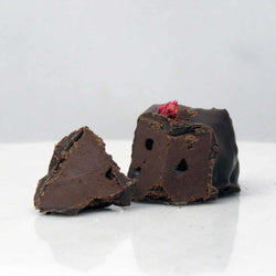 Dark Chocolate Cherry Fudge Bite